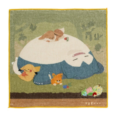 Snorlax & Eevee Hand Towel