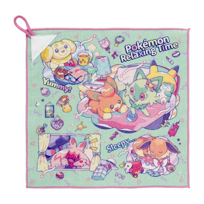 Pokemon Relaxing Time Hand Towel (With Loop)