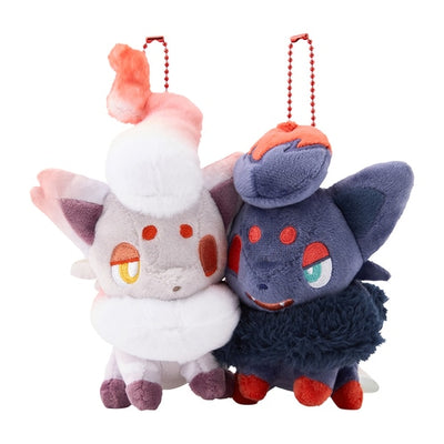 Zorua & Hisuian Zorua Pair Mascot Plush That Stick Together With Magnets Nita Mono-Doshi