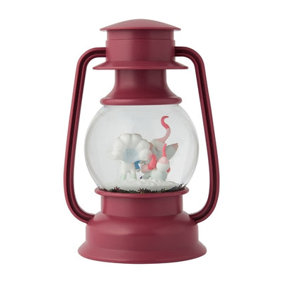 Snowy Gathering Lantern-style snow globe