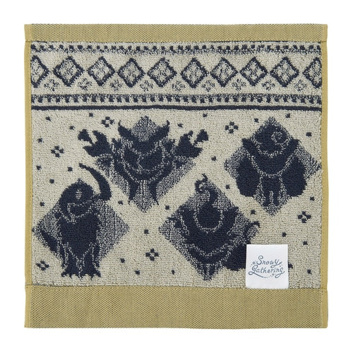 Snowy Gathering Jacquard Hand Towel