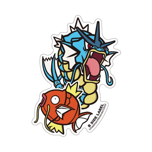 Magikarp & Gyarados B-SIDE LABEL Sticker