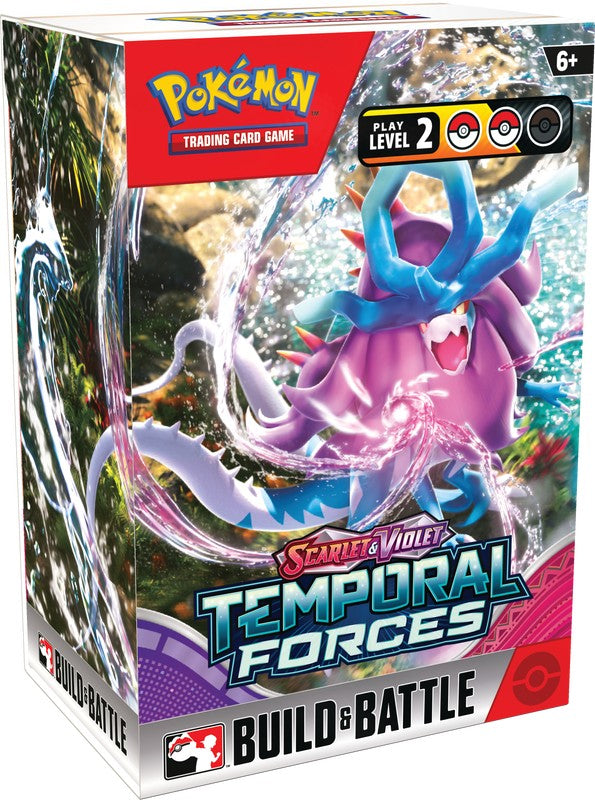 Pokemon Scarlet and Violet 5 Temporal Forces Build & Battle Kit Box of 10