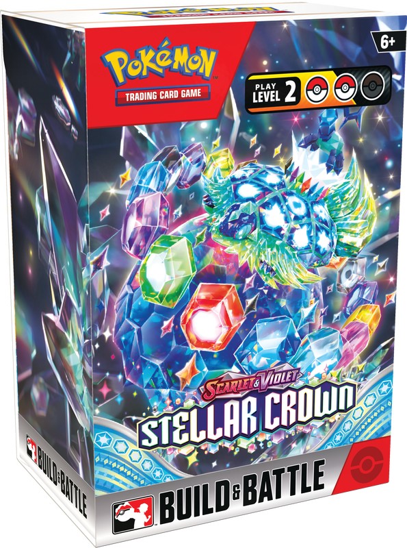 Pokemon Scarlet and Violet 7 Stellar Crown Build and Battle Kit Box of 10