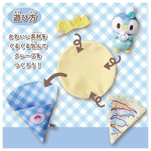 Piplup Pokepeace Curling Crepe Plush